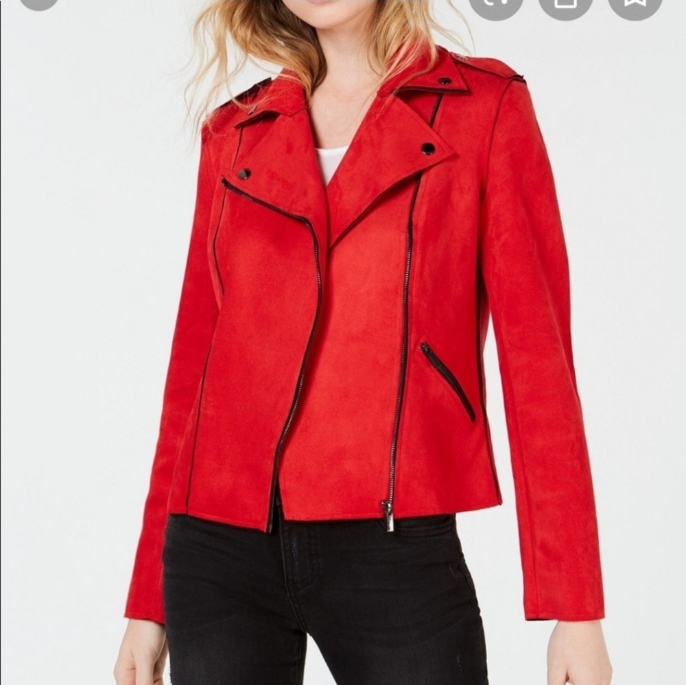 Kut From the Kloth red suede jacket